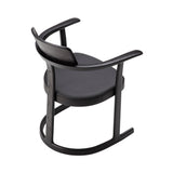 Bodleian Chair: Black Oak + Black Leather