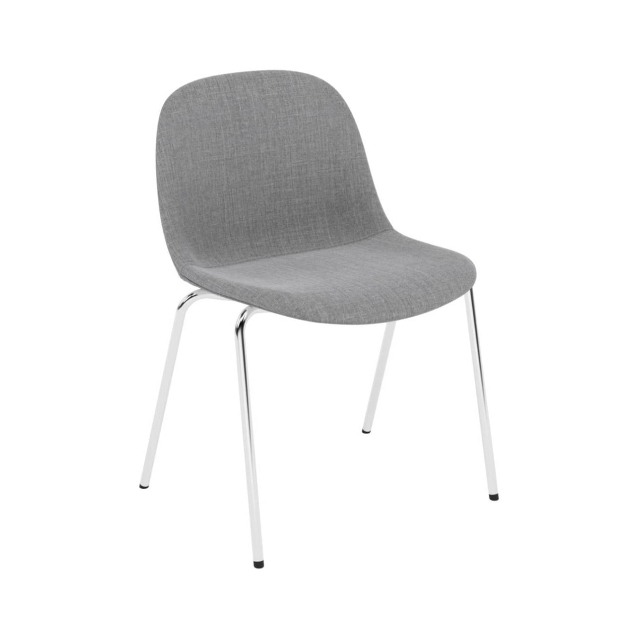 Fiber Side Chair: A-Base with Felt Glides + Recycled Shell + Upholstered