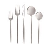 Moon Flatware: Polished Steel: Single 5-pc Set