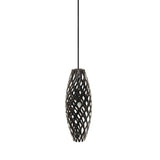 Hinaki Pendant Light: Small + Black + Black