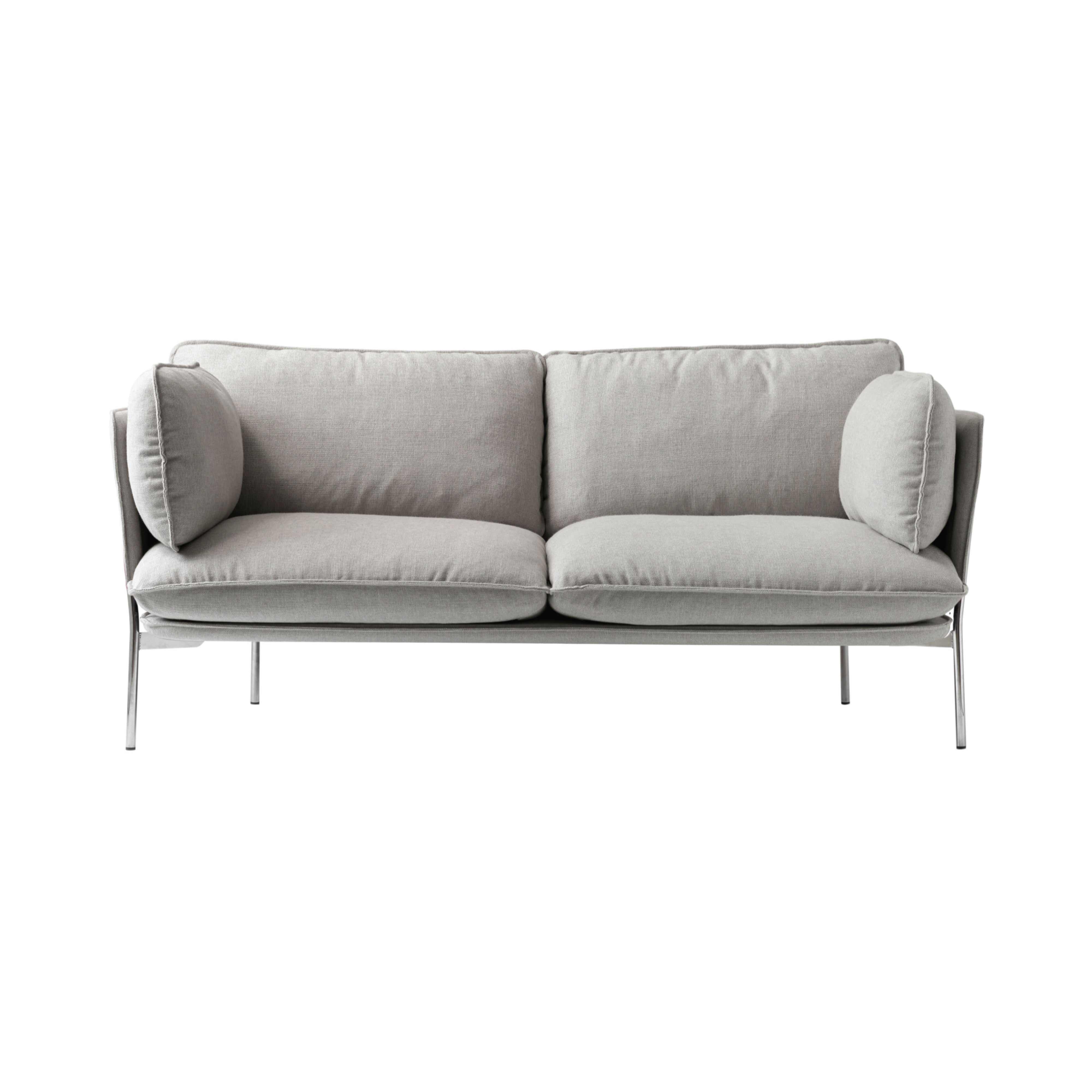 Cloud Sofa LN2 + LN3.2: 2 Seater + Chrome