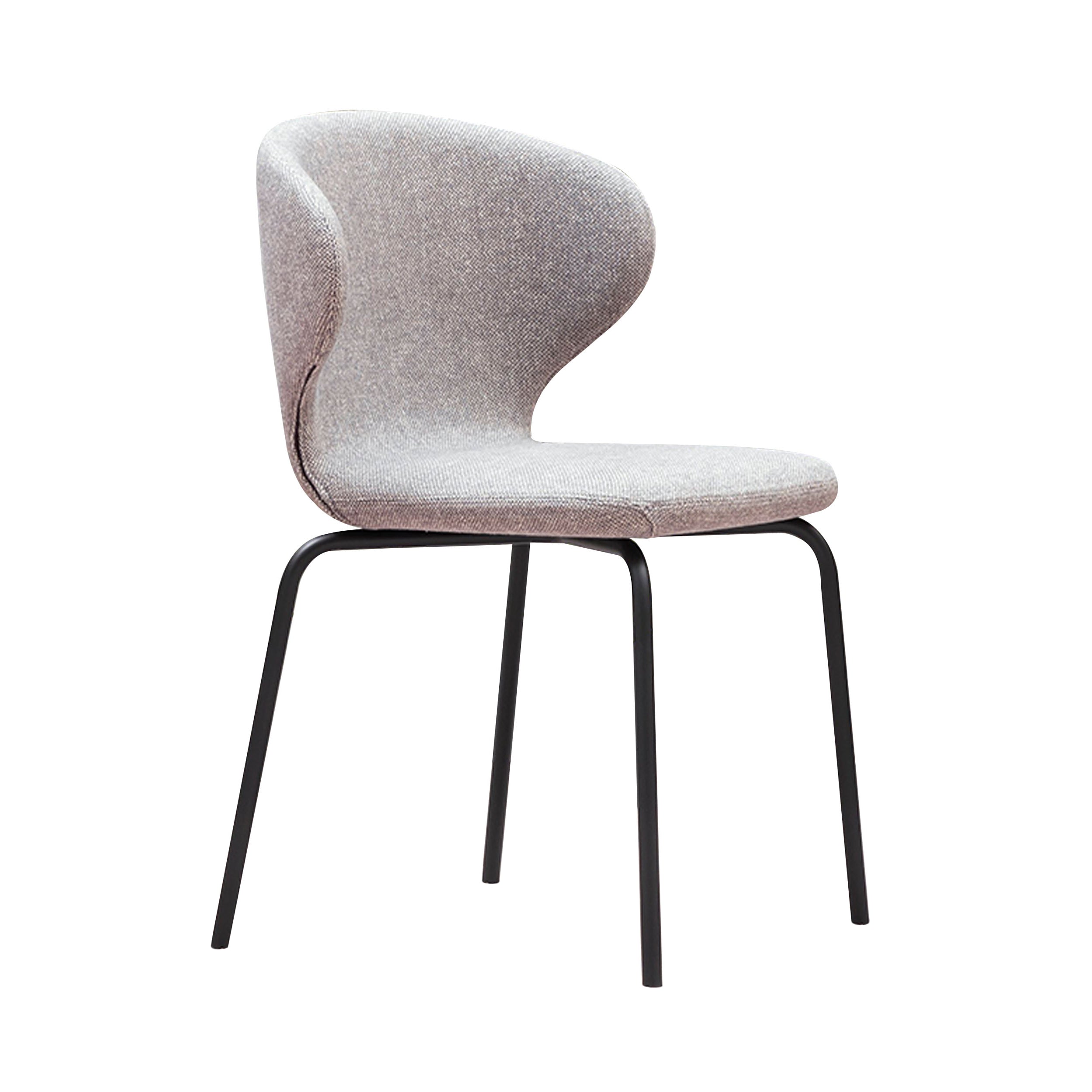 Mula Side Chair: Lacquered Black