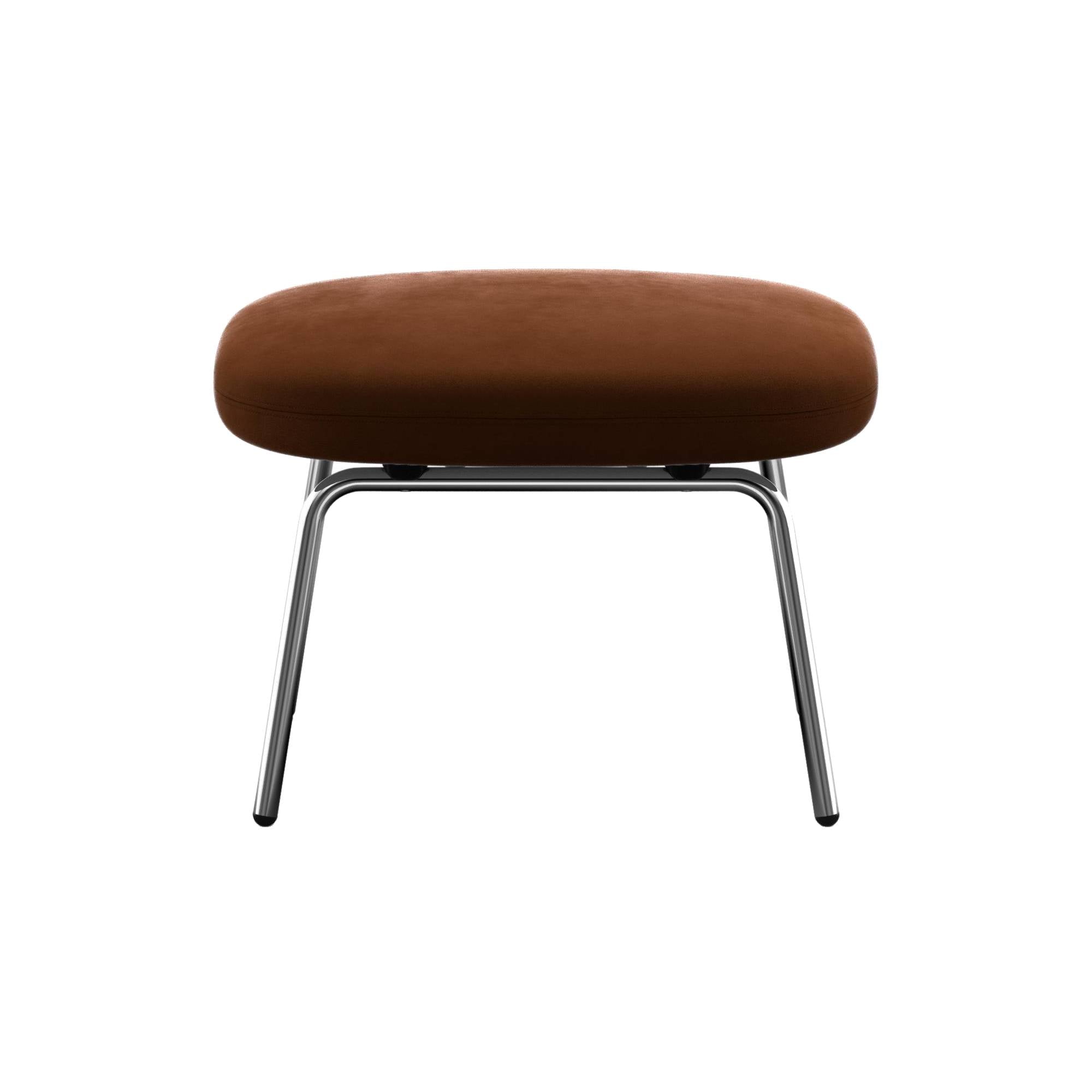 Era Footstool: Metal Base + Black Aluminum
