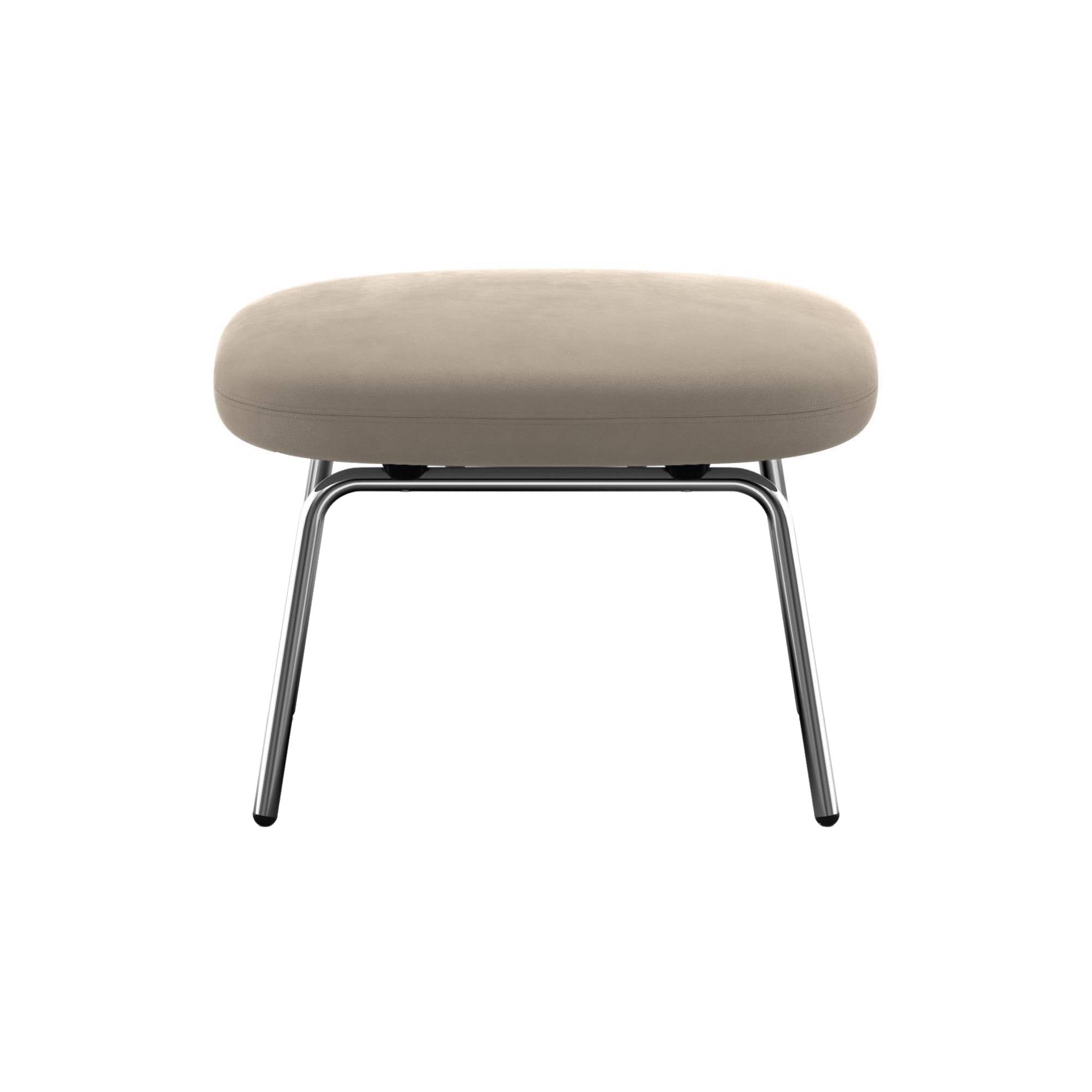 Era Footstool: Metal Base + Black Aluminum