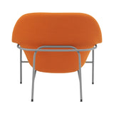 Drape Lounge Chair: Low + Steel Base + Grey