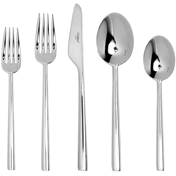 Rondo Flatware: Polished Steel: Single 5-pc Set