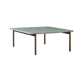 Suki Center Table: Japanese Towada Stone + Antique Brass