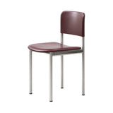 Plan Chair: Fully Upholstered + Brushed Steel