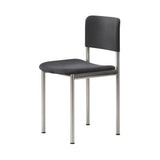 Plan Chair: Fully Upholstered + Brushed Steel