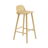 Nerd Bar + Counter Stool: Steel Footrest + Bar + Sand Yellow