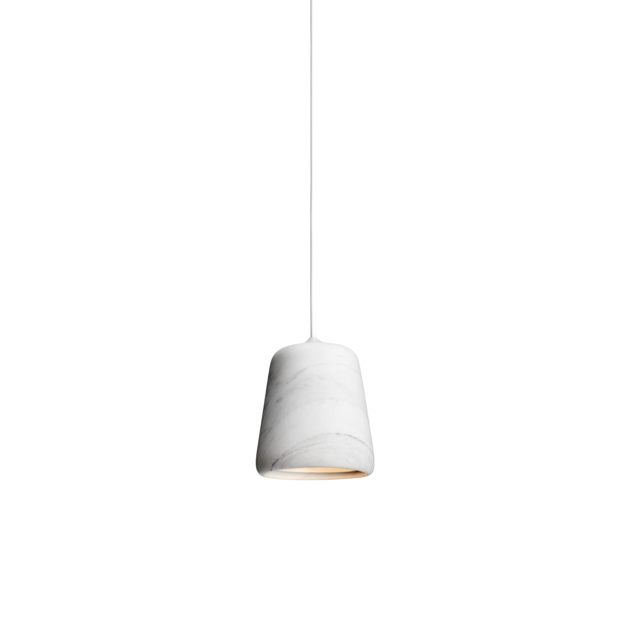 Material Pendant Light: White Marble + White 