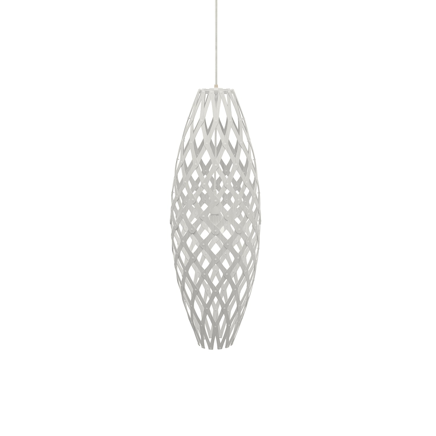 Hinaki Pendant Light: Medium + White + White