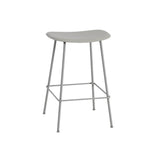 Fiber Bar + Counter Stool: Tube Base + Counter + Grey