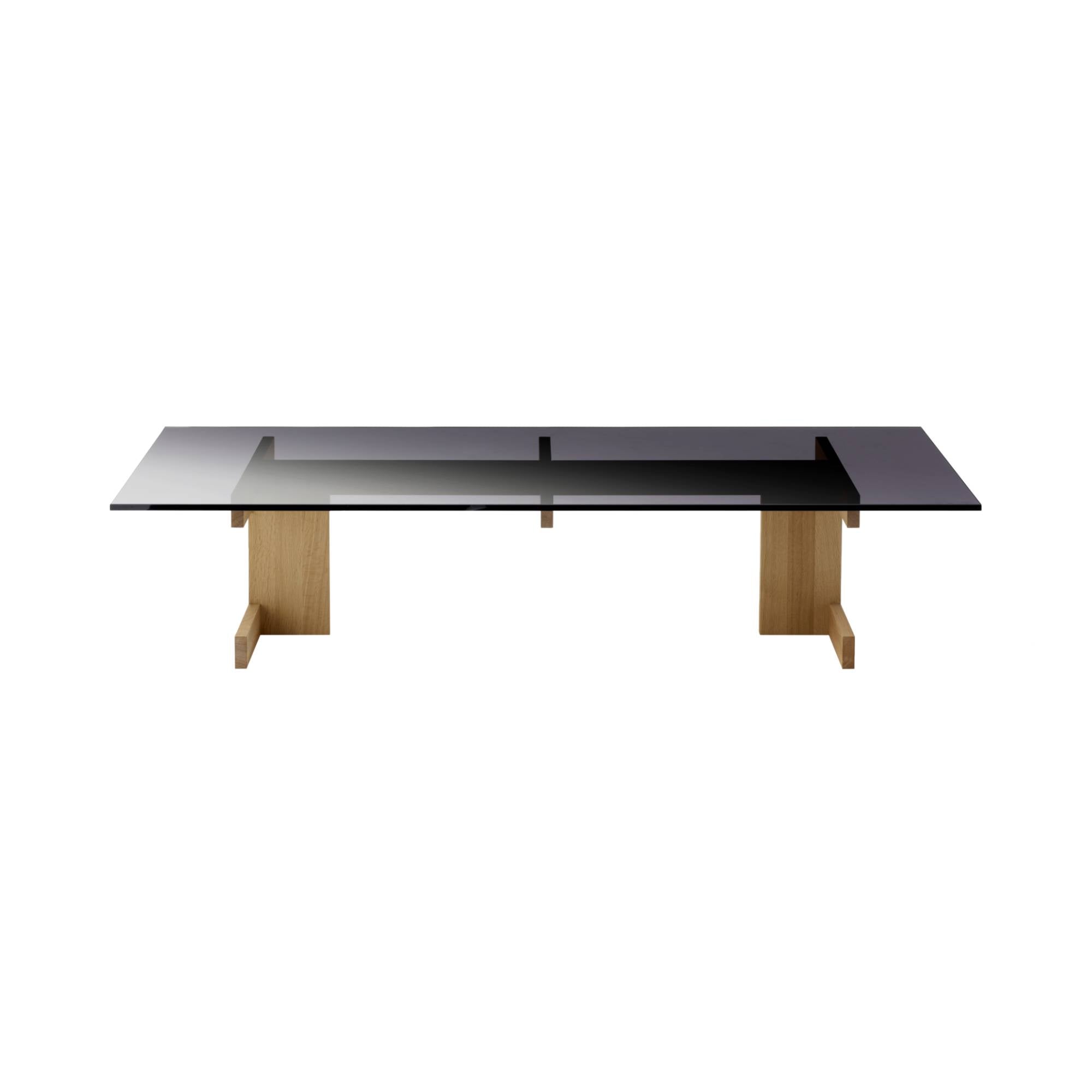 Kinuta Coffee Table: Glass A-CT01 + Pure Oak