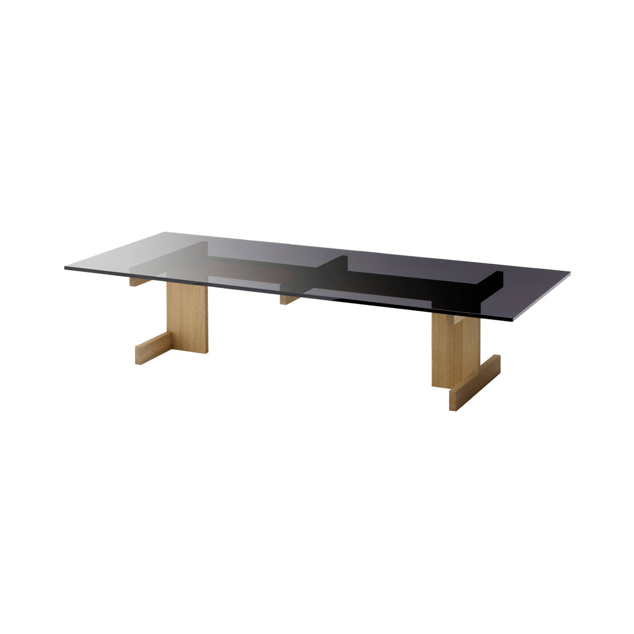 Kinuta Coffee Table: Glass A-CT01 + Pure Oak