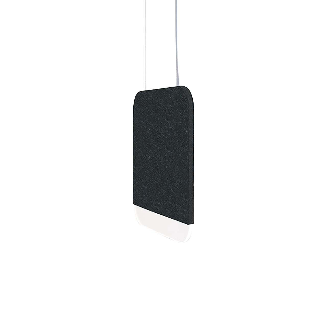 Slab 30 Pendant Light: Black Wool