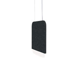 Slab 30 Pendant Light: Black Wool