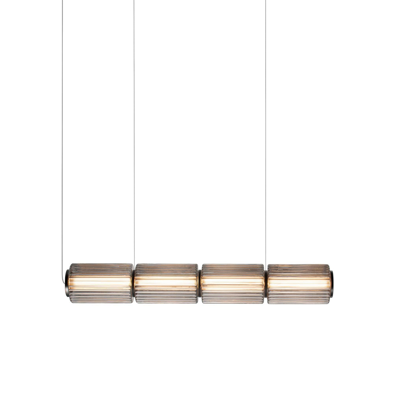Column 175 Horizontal Pendant: 4 Units + Carbon