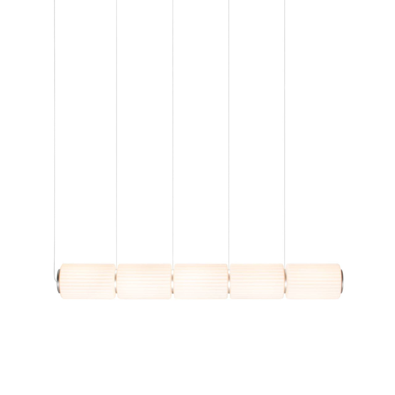 Column 175 Horizontal Pendant: 5 Units + Ivory
