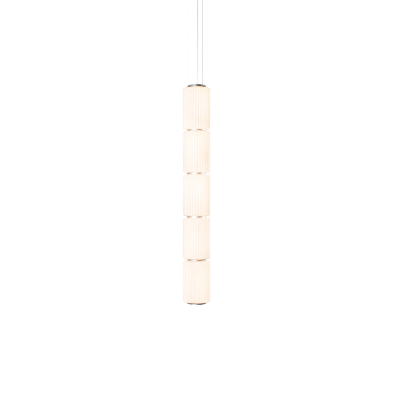 Column 175 Vertical Pendant: 5 Units + Ivory