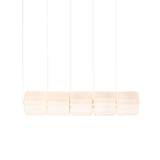 Column 300 Horizontal Pendant: 5 Units + Ivory