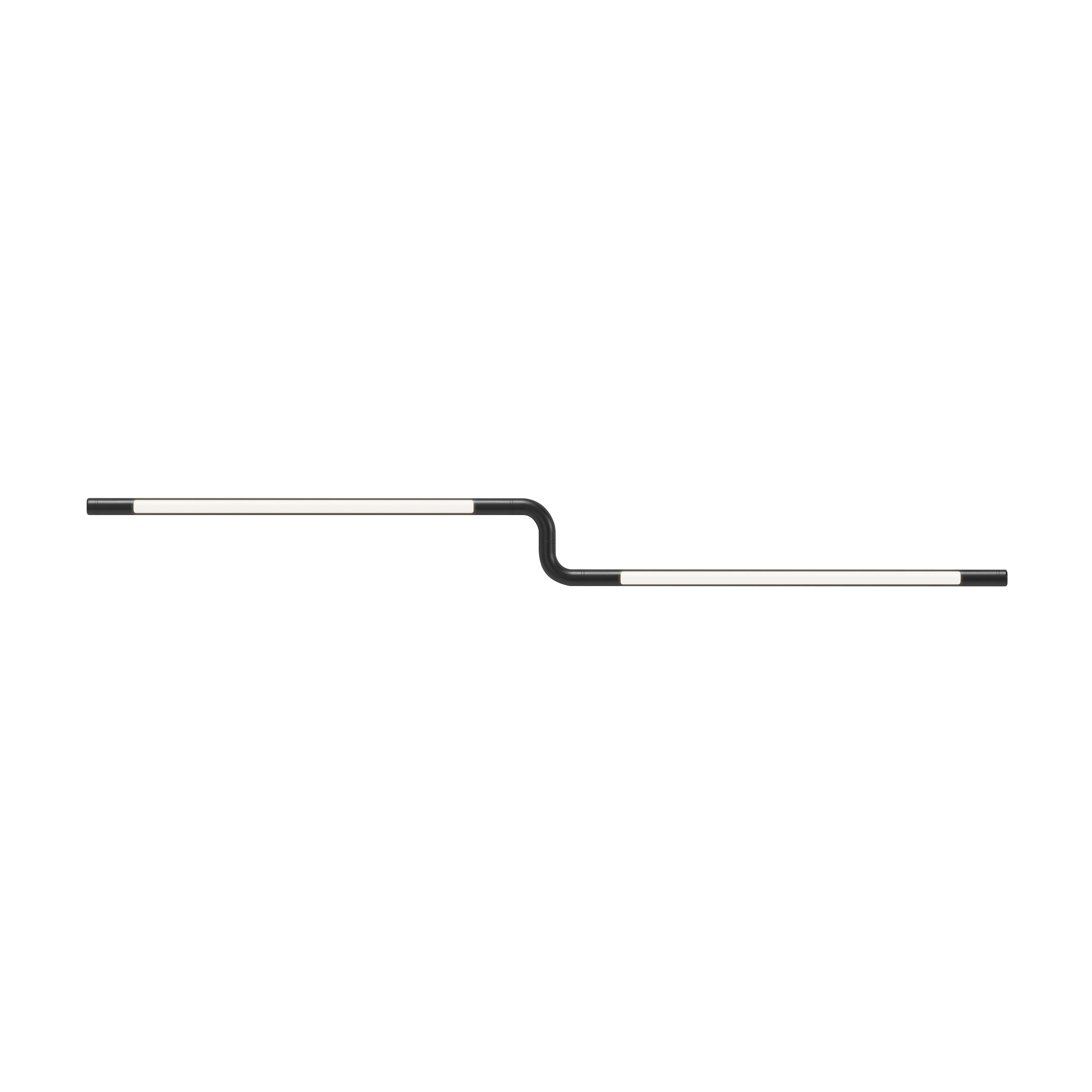 Pipeline CM3 Ceiling/Wall Light: Black + Black