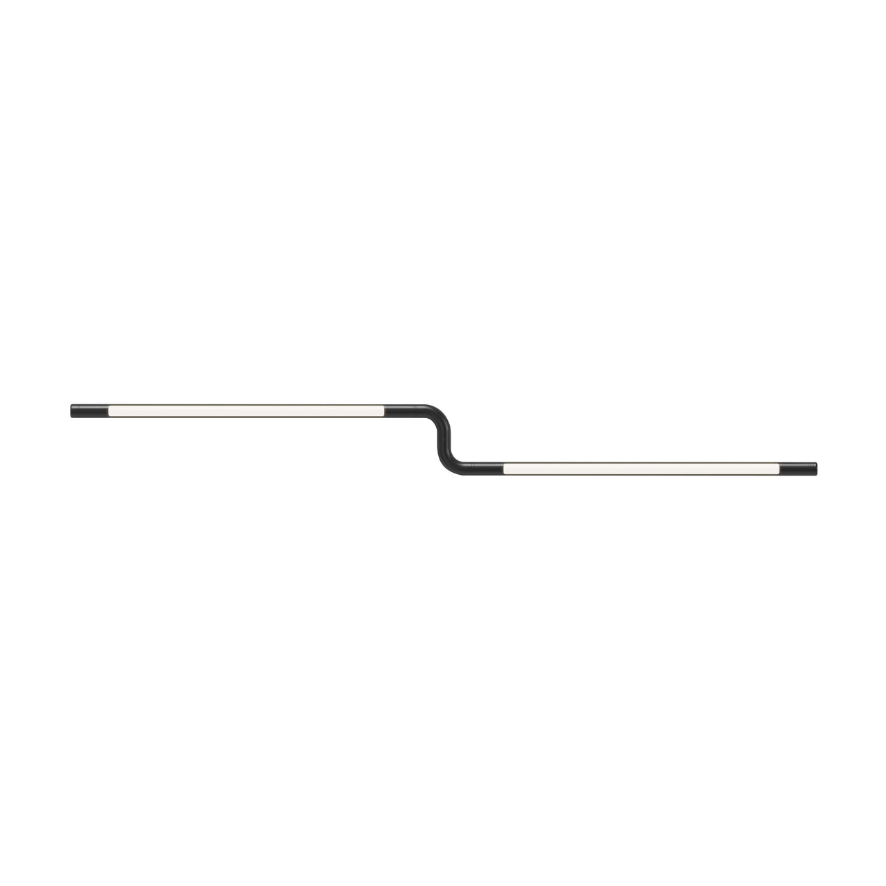 Pipeline CM3 Ceiling/Wall Light: Black + Black