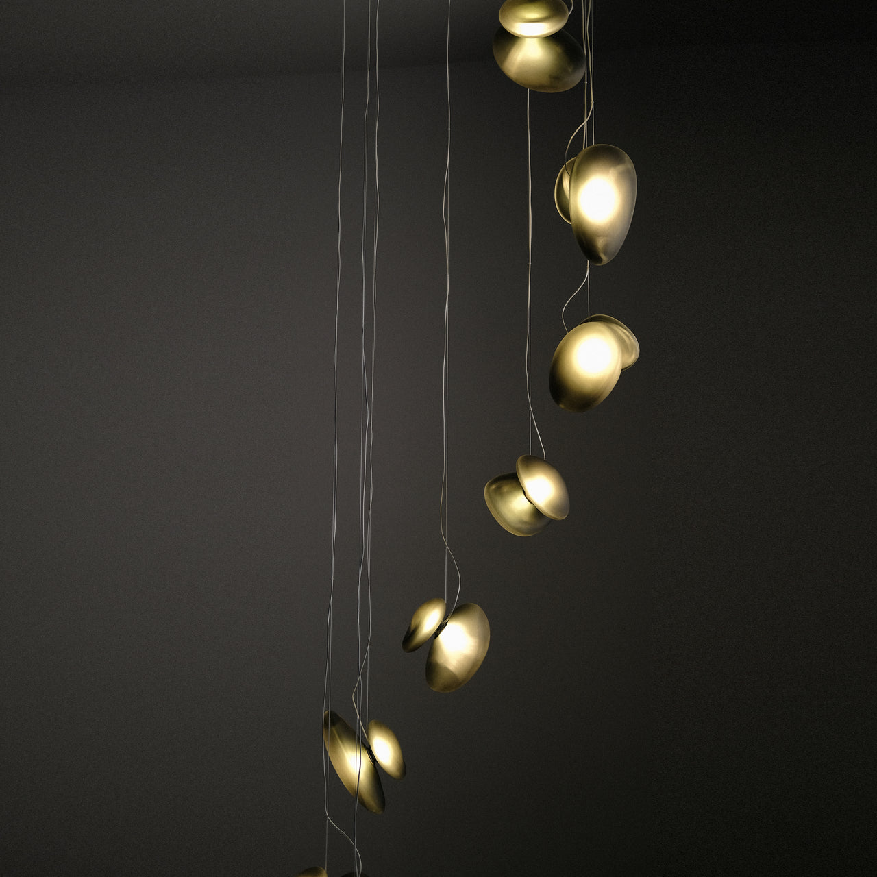 Pebble Chandelier 12: Helix