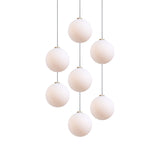 Glass 120. 07 Chandelier: Brushed Brass