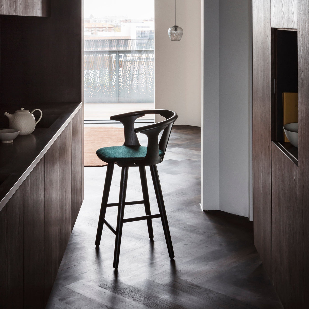 In Between Bar (SK10) + Counter Chair (SK8): Upholstered