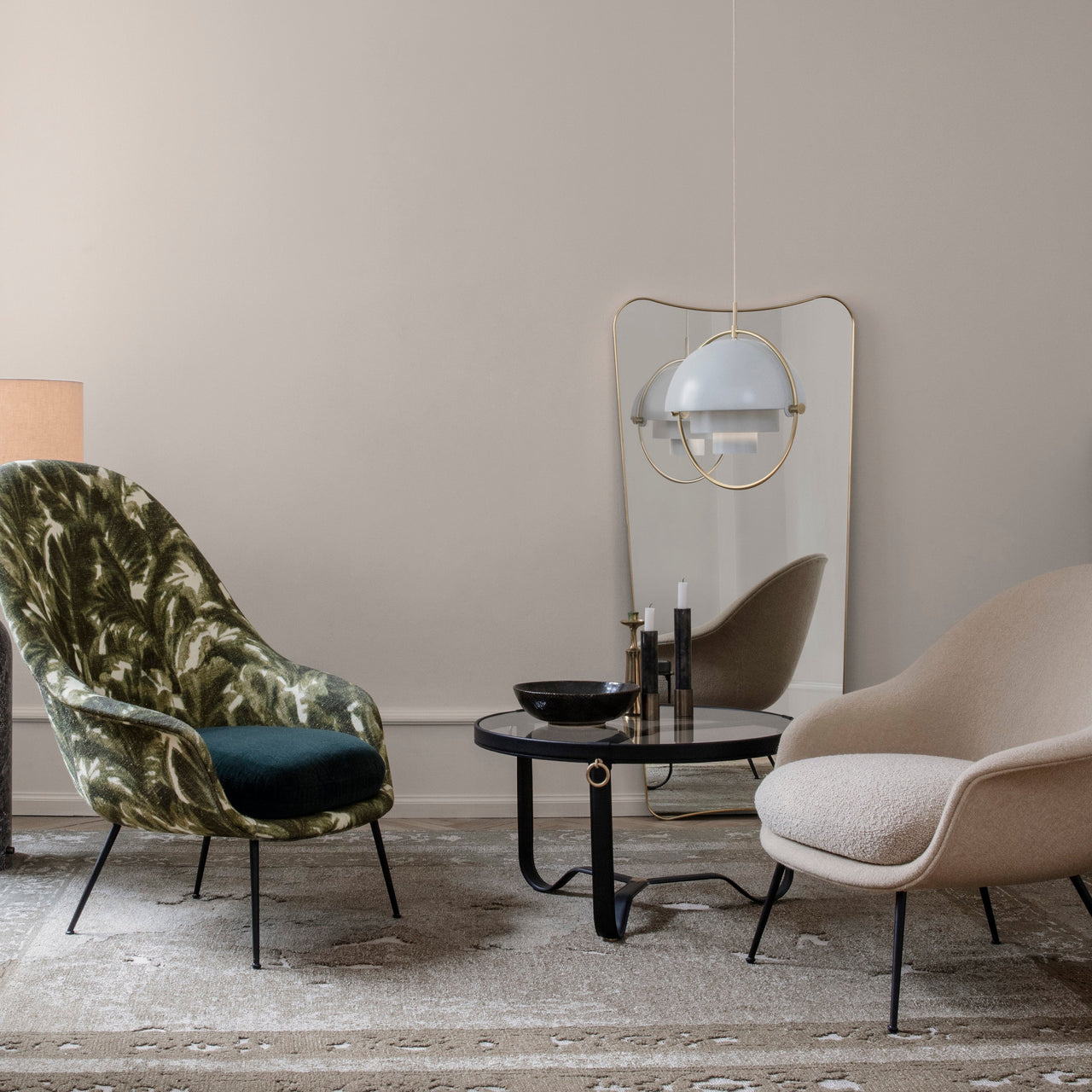 Adnet Circular Coffee Table: LS