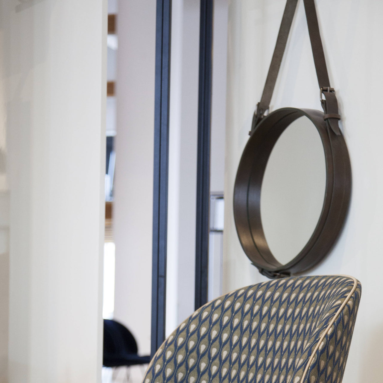 Adnet Circular Wall Mirror: LS