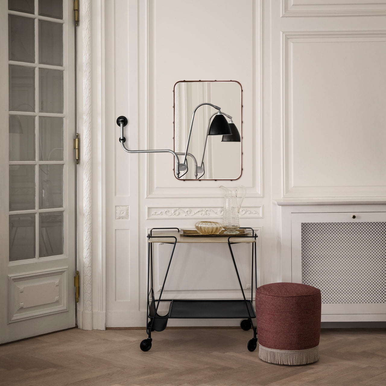 Adnet Rectangular Wall Mirror: LS