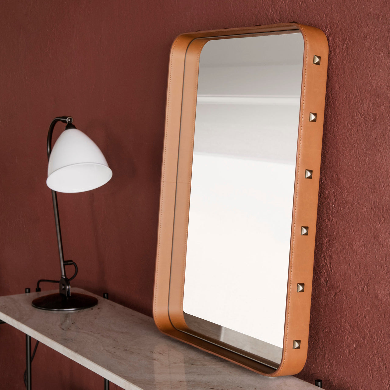 Adnet Rectangular Wall Mirror: LS