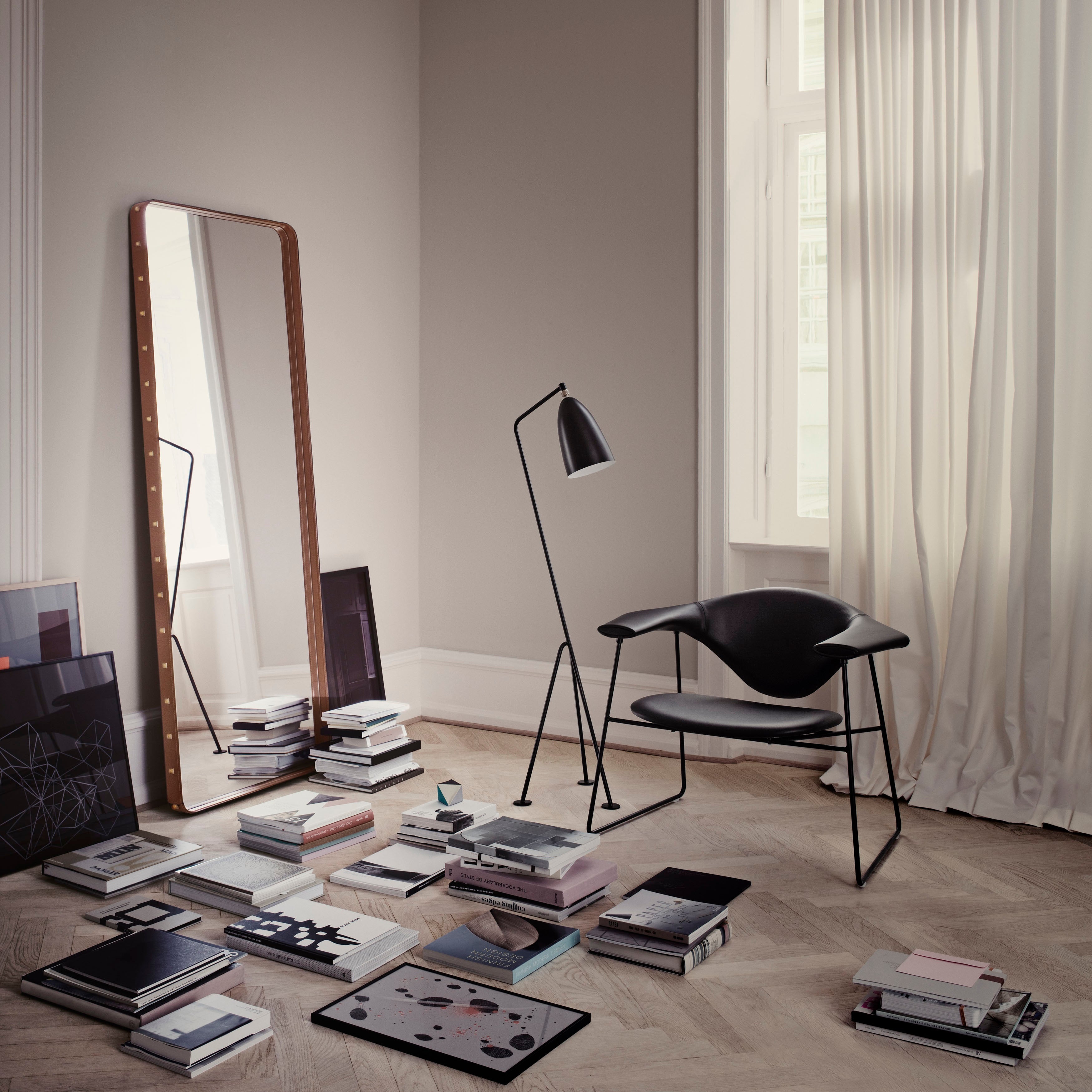 Adnet Rectangular Wall Mirror: LS