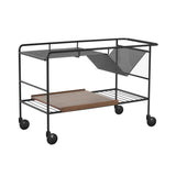 Alima Trolley NDS1: Matt Black + Lacquered Walnut