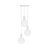 Alumina Triple Pendant with Sphere V Bulb