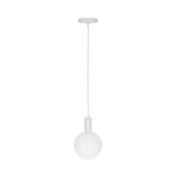 Alumina Single Pendant with Sphere V Bulb