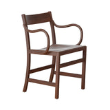 Waiter XL Armchair: Walnut Stained Beech