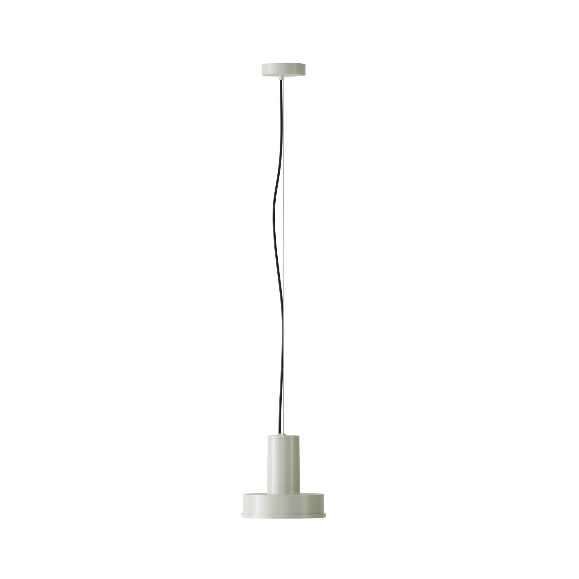 Arne S Domus Pendant Lamp: White Grey