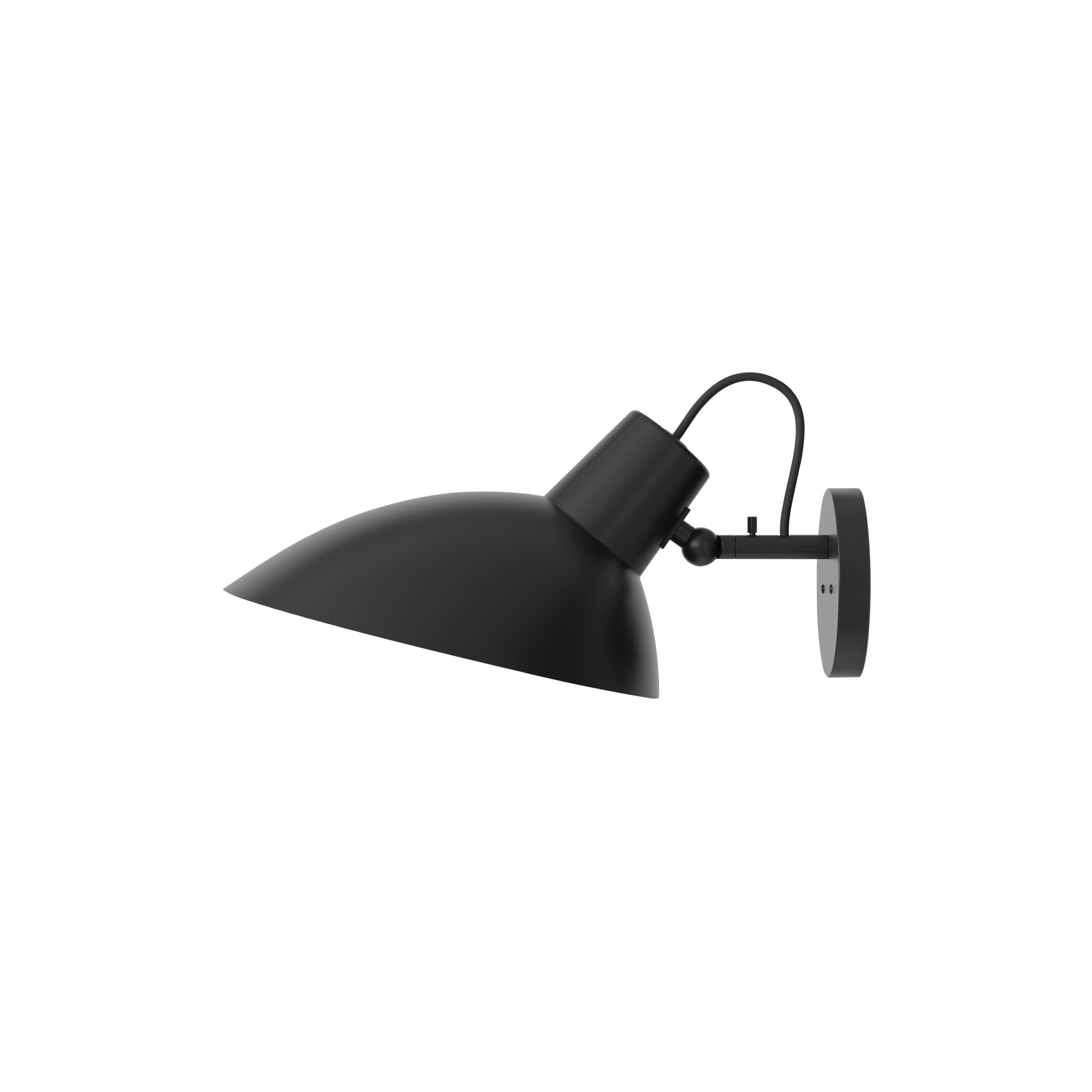 VV Cinquanta Wall Lamp: Black + Black