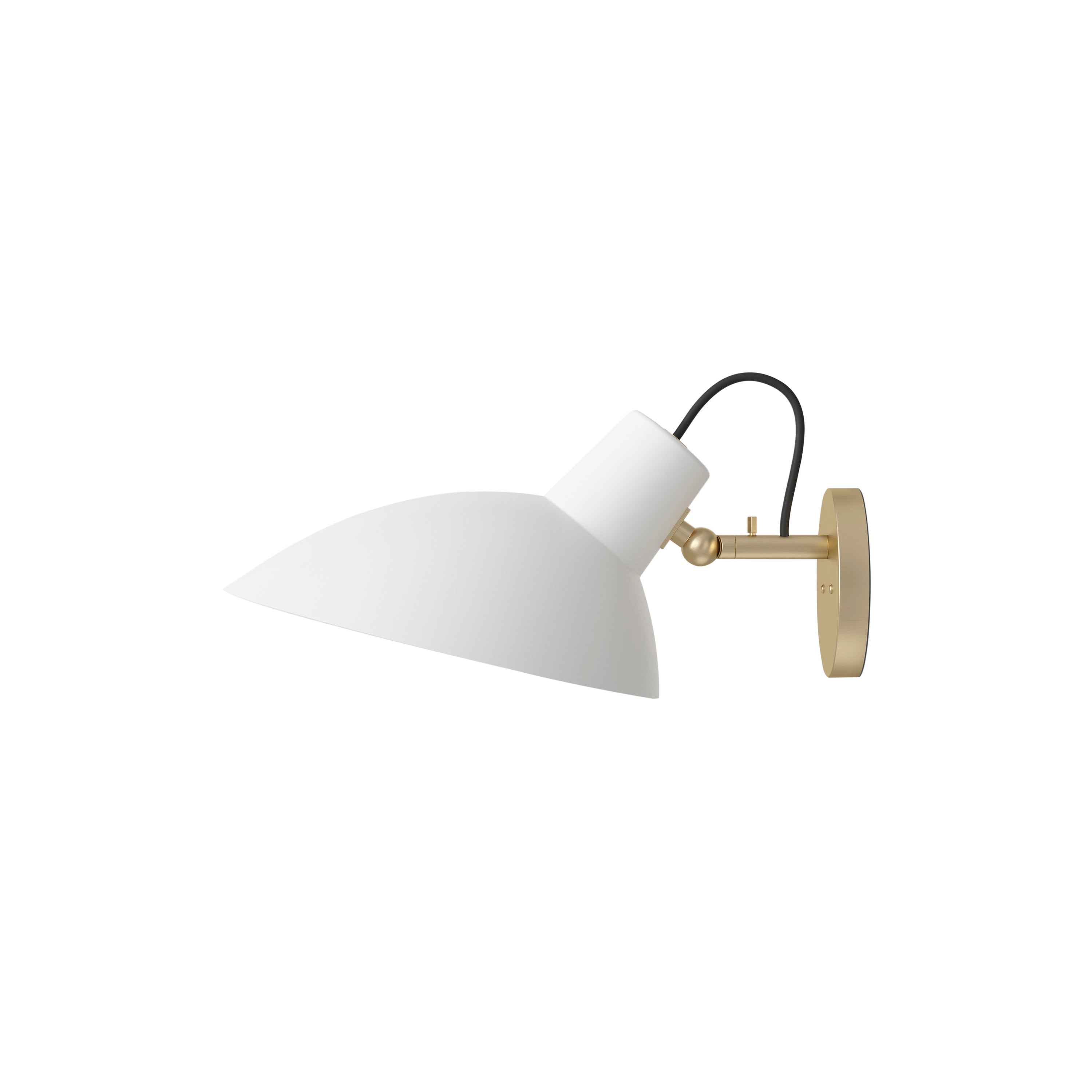 VV Cinquanta Wall Lamp: Brass + White