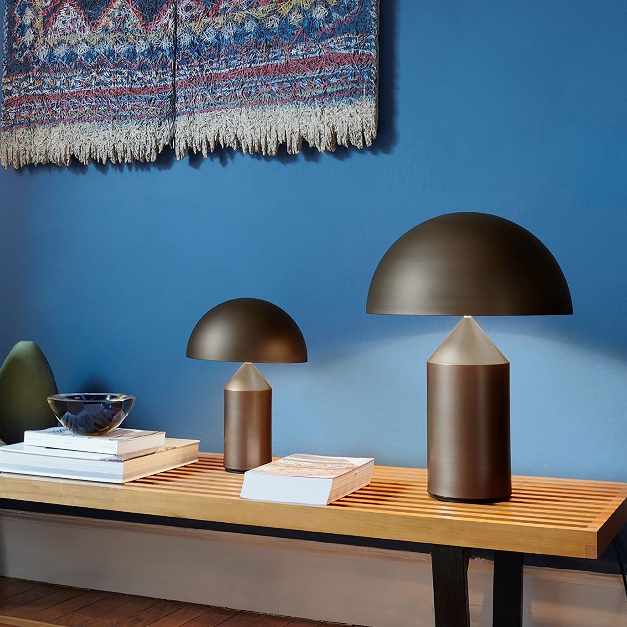 Atollo Table Lamp: Metal