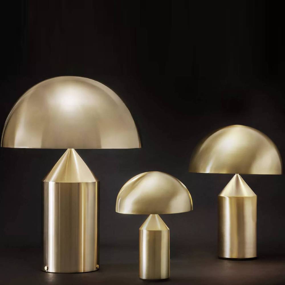 Atollo Table Lamp: Metal