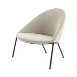 Circa Lounge Chair: Circa Lounge Chair: Without Armrest + Black Nickel