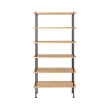 BM0253-3 Shelving System: Black + Oiled Oak