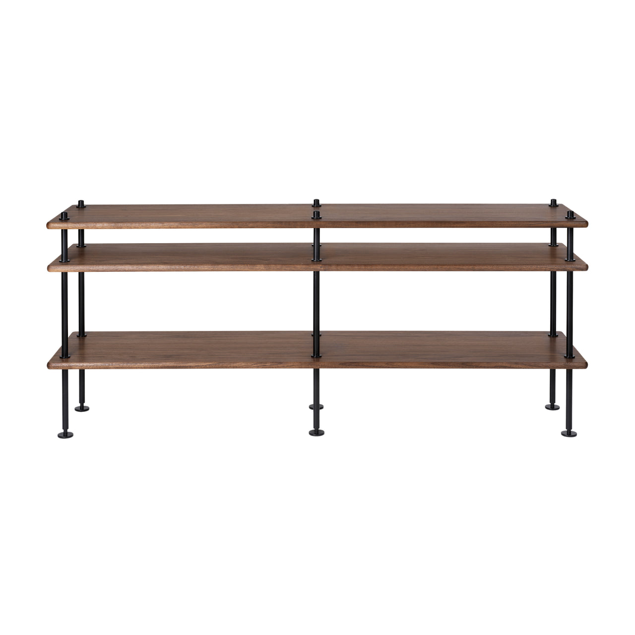 BM0253-4 Shelving System: Black + Oiled Walnut