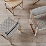 BM62 + BM61 Chair: Linen Webbing