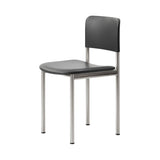 Plan Chair: Fully Upholstered + Brushed Steel