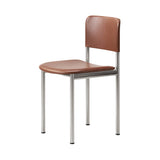 Plan Chair: Fully Upholstered + Brushed Steel
